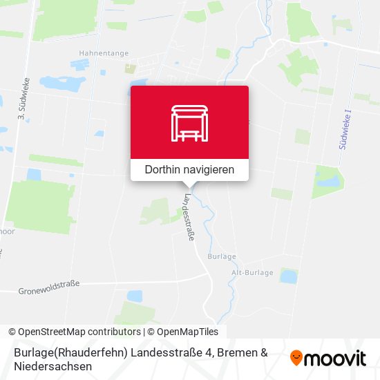 Burlage(Rhauderfehn) Landesstraße 4 Karte