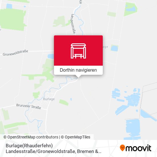 Burlage(Rhauderfehn) Landesstraße / Gronewoldstraße Karte
