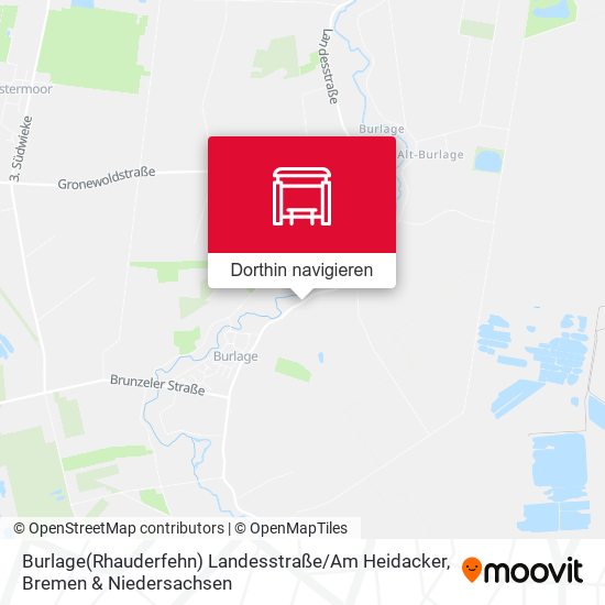 Burlage(Rhauderfehn) Landesstraße / Am Heidacker Karte