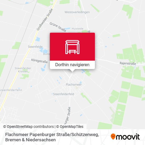 Flachsmeer Papenburger Straße / Schützenweg Karte