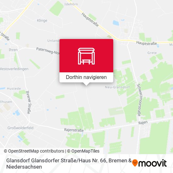 Glansdorf Glansdorfer Straße / Haus Nr. 66 Karte