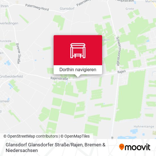 Glansdorf Glansdorfer Straße / Rajen Karte
