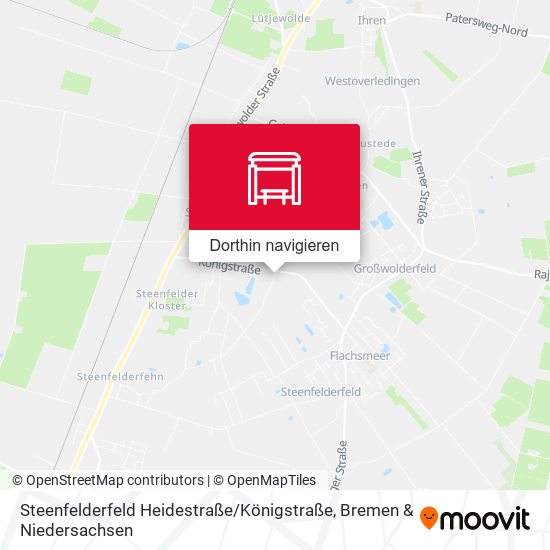 Steenfelderfeld Heidestraße / Königstraße Karte
