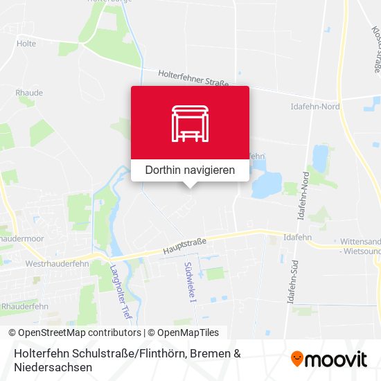 Holterfehn Schulstraße / Flinthörn Karte