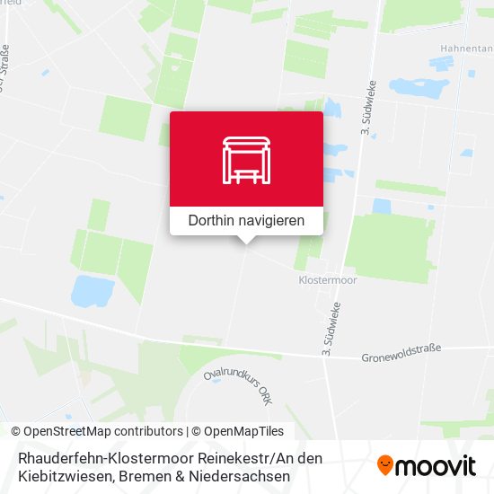 Rhauderfehn-Klostermoor Reinekestr / An den Kiebitzwiesen Karte