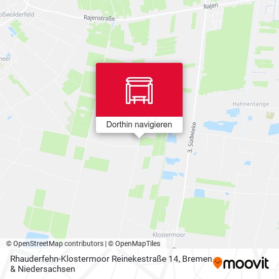 Rhauderfehn-Klostermoor Reinekestraße 14 Karte