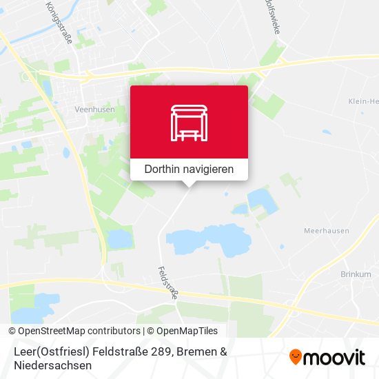 Leer(Ostfriesl) Feldstraße 289 Karte