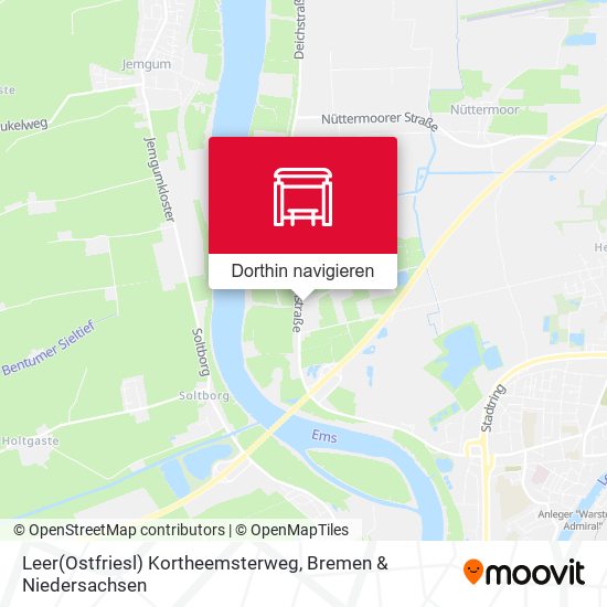 Leer(Ostfriesl) Kortheemsterweg Karte