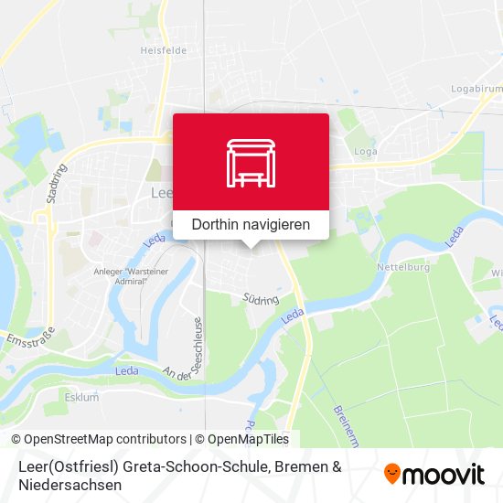 Leer(Ostfriesl) Greta-Schoon-Schule Karte
