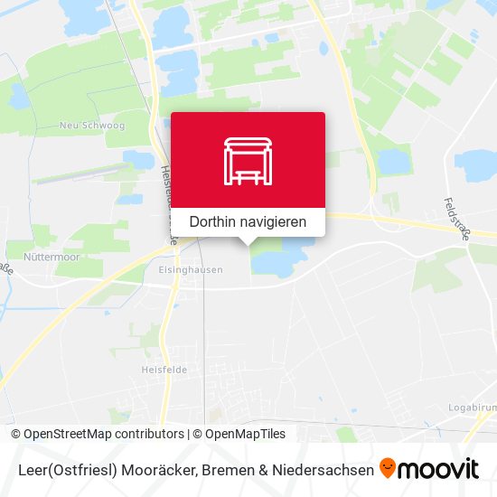 Leer(Ostfriesl) Mooräcker Karte
