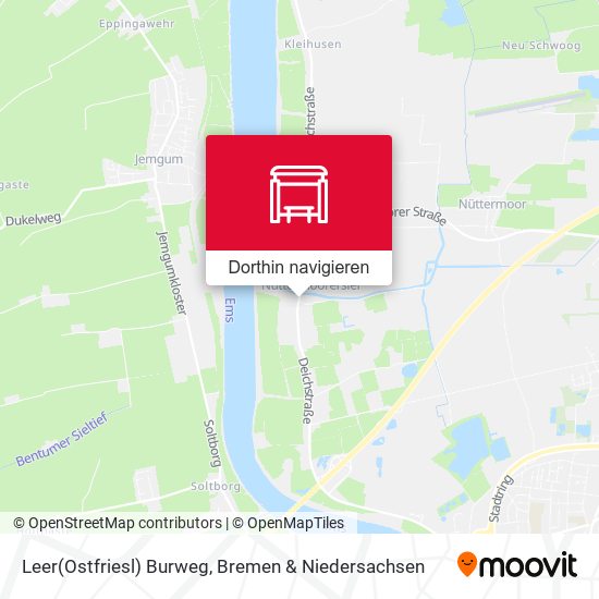 Leer(Ostfriesl) Burweg Karte