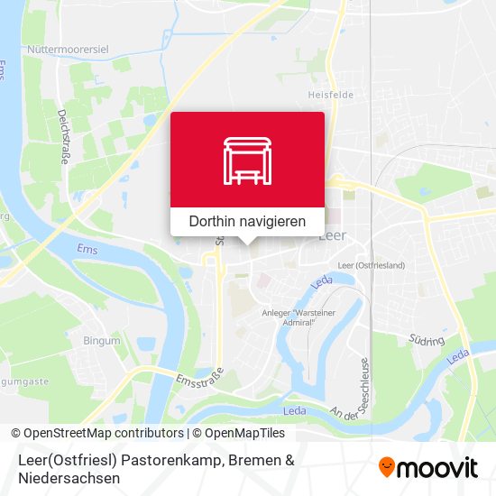 Leer(Ostfriesl) Pastorenkamp Karte