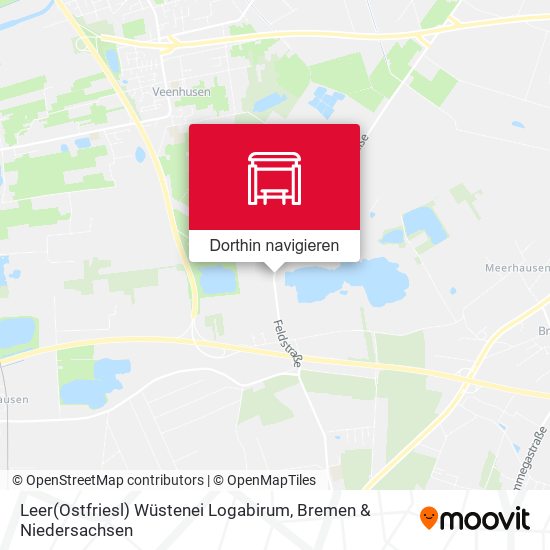 Leer(Ostfriesl) Wüstenei Logabirum Karte