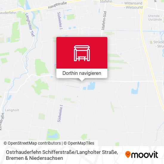 Ostrhauderfehn Schifferstraße / Langholter Straße Karte