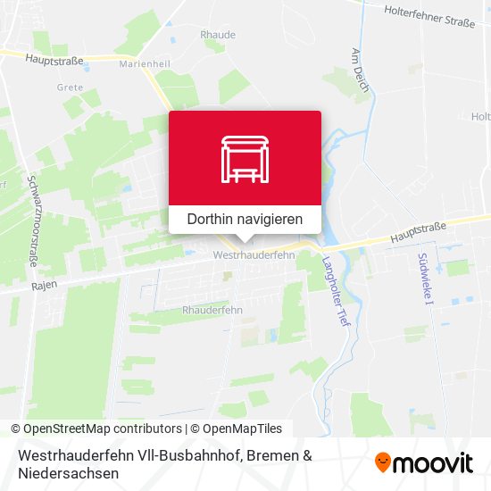Westrhauderfehn Vll-Busbahnhof Karte