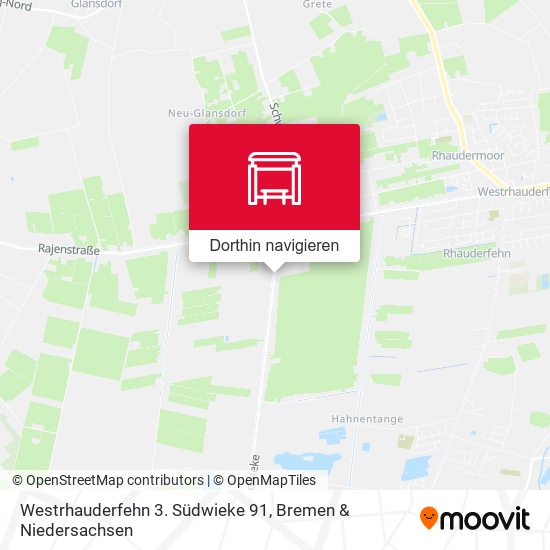 Westrhauderfehn 3. Südwieke 91 Karte
