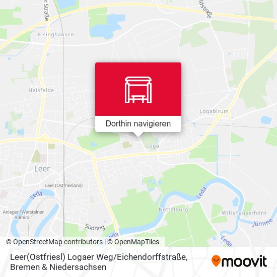 Leer(Ostfriesl) Logaer Weg / Eichendorffstraße Karte