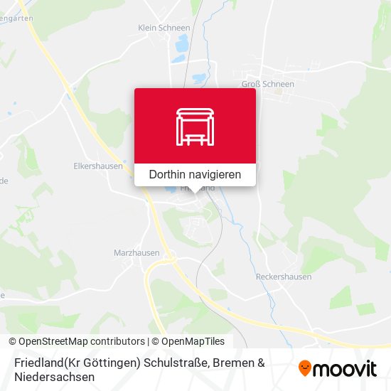 Friedland(Kr Göttingen) Schulstraße Karte