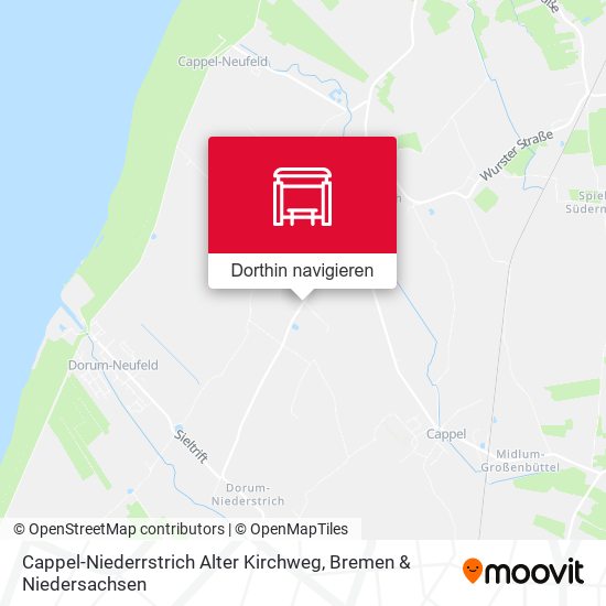 Cappel-Niederrstrich Alter Kirchweg Karte