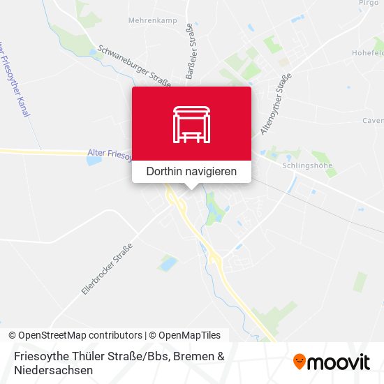 Friesoythe Thüler Straße/Bbs Karte