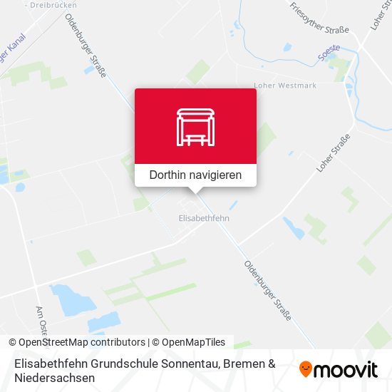 Elisabethfehn Grundschule Sonnentau Karte