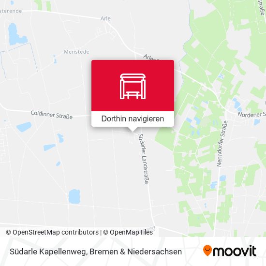 Südarle Kapellenweg Karte