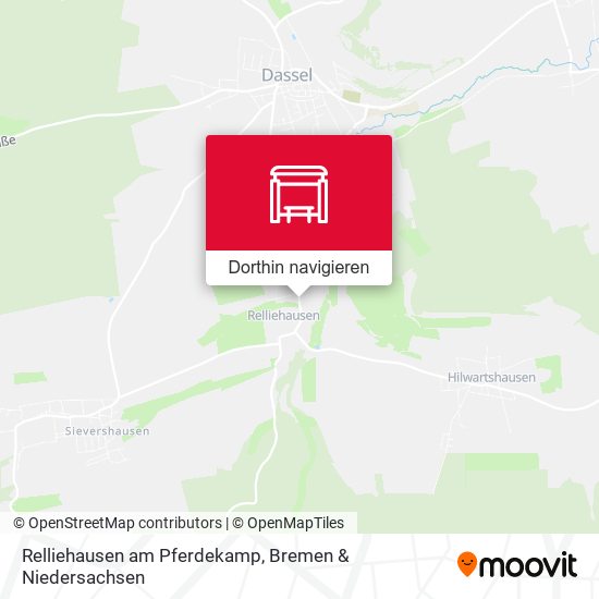 Relliehausen am Pferdekamp Karte