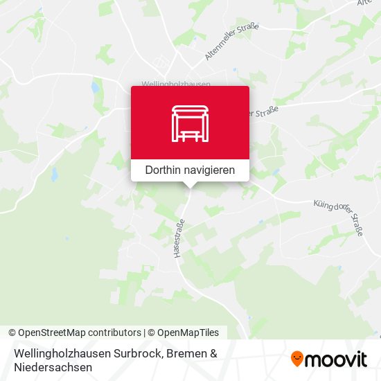 Wellingholzhausen Surbrock Karte