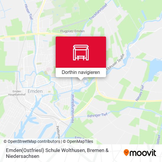 Emden(Ostfriesl) Schule Wolthusen Karte