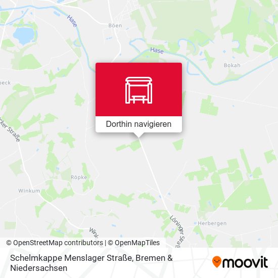 Schelmkappe Menslager Straße Karte