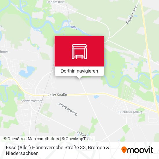 Essel(Aller) Hannoversche Straße 33 Karte
