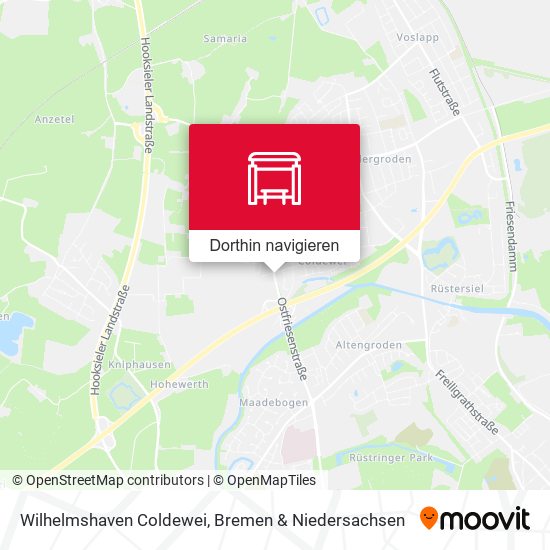 Wilhelmshaven Coldewei Karte