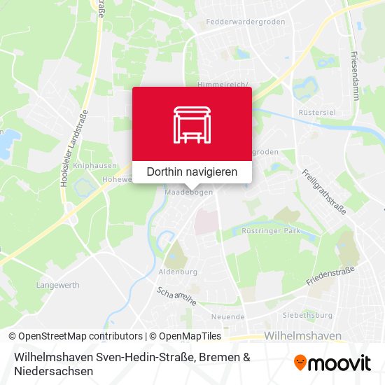 Wilhelmshaven Sven-Hedin-Straße Karte