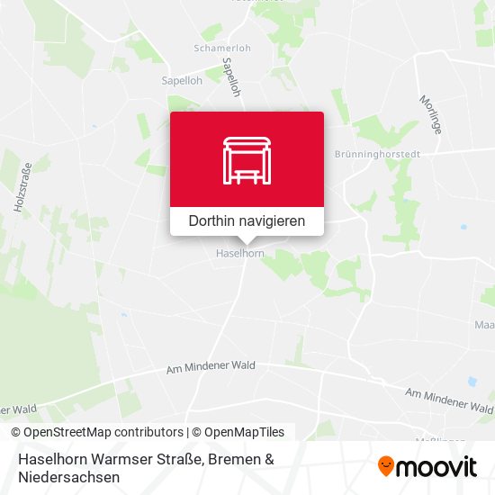Haselhorn Warmser Straße Karte