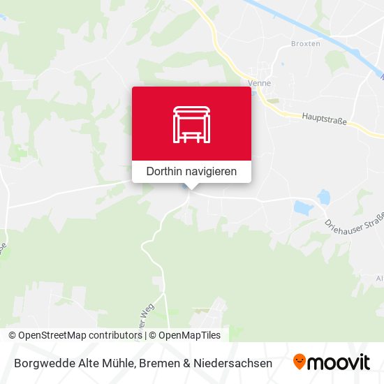 Borgwedde Alte Mühle Karte