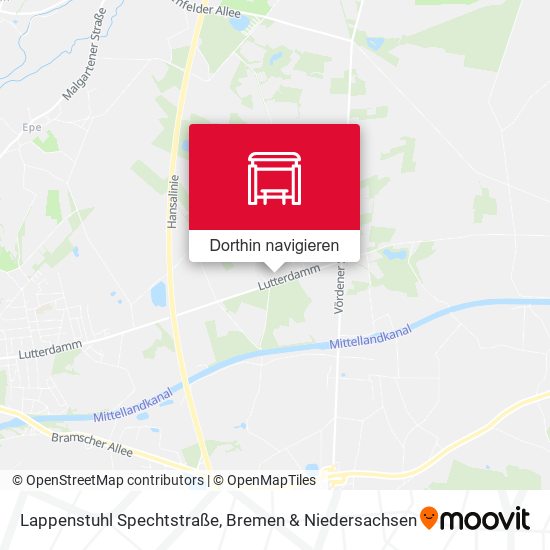 Lappenstuhl Spechtstraße Karte