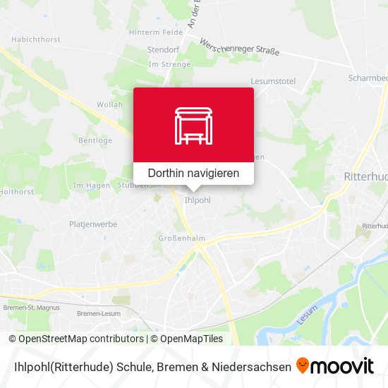 Ihlpohl(Ritterhude) Schule Karte