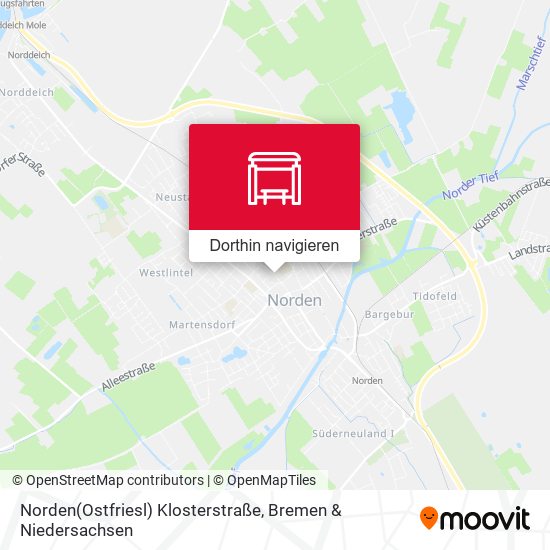 Norden(Ostfriesl) Klosterstraße Karte