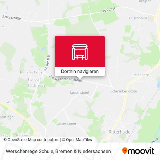 Werschenrege Schule Karte