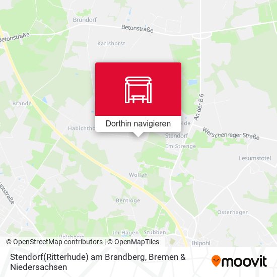 Stendorf(Ritterhude) am Brandberg Karte