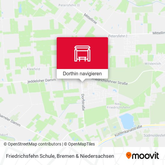 Friedrichsfehn Schule Karte