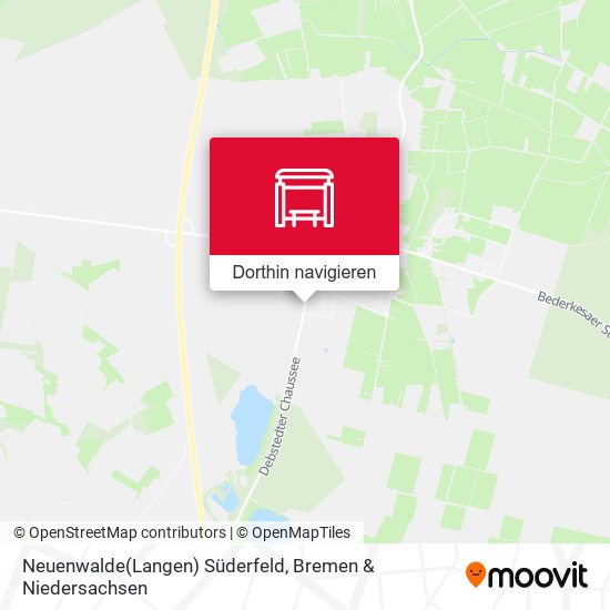 Neuenwalde(Langen) Süderfeld Karte