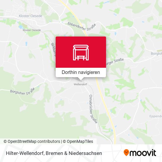 Hilter-Wellendorf Karte