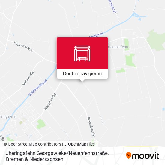 Jheringsfehn Georgswieke / Neuenfehnstraße Karte