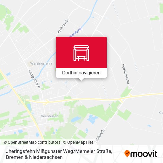Jheringsfehn Mißgunster Weg / Memeler Straße Karte