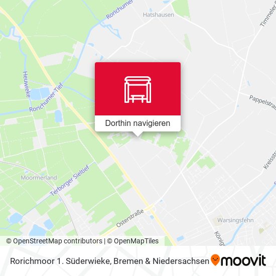 Rorichmoor 1. Süderwieke Karte
