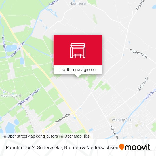 Rorichmoor 2. Süderwieke Karte