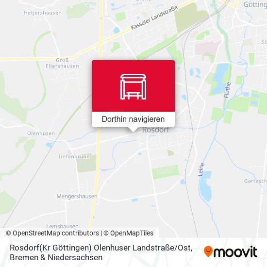 Rosdorf(Kr Göttingen) Olenhuser Landstraße / Ost Karte