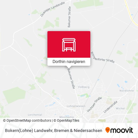 Bokern(Lohne) Landwehr Karte