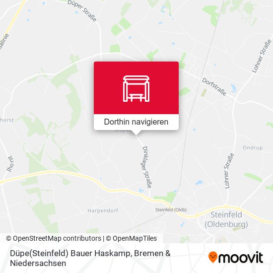 Düpe(Steinfeld) Bauer Haskamp Karte
